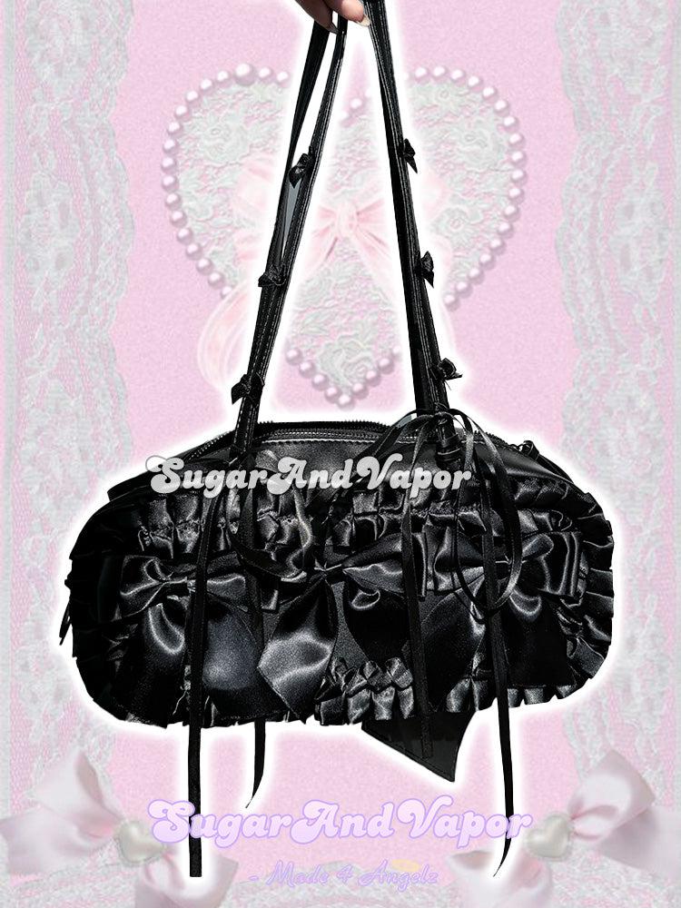 Esther Goth Doll Ribbon Bows PU Boston bag-BAGS-SugarAndVapor