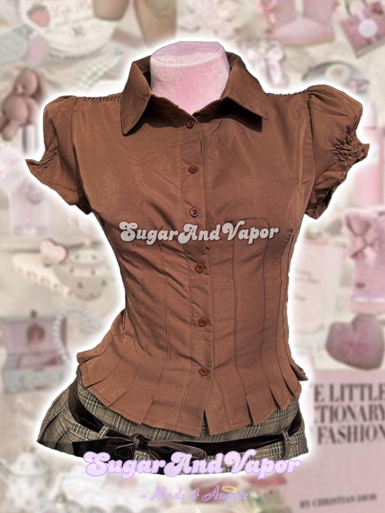 Evelyn Hazel Doll Vintage Blouse Top-TOPS-SugarAndVapor