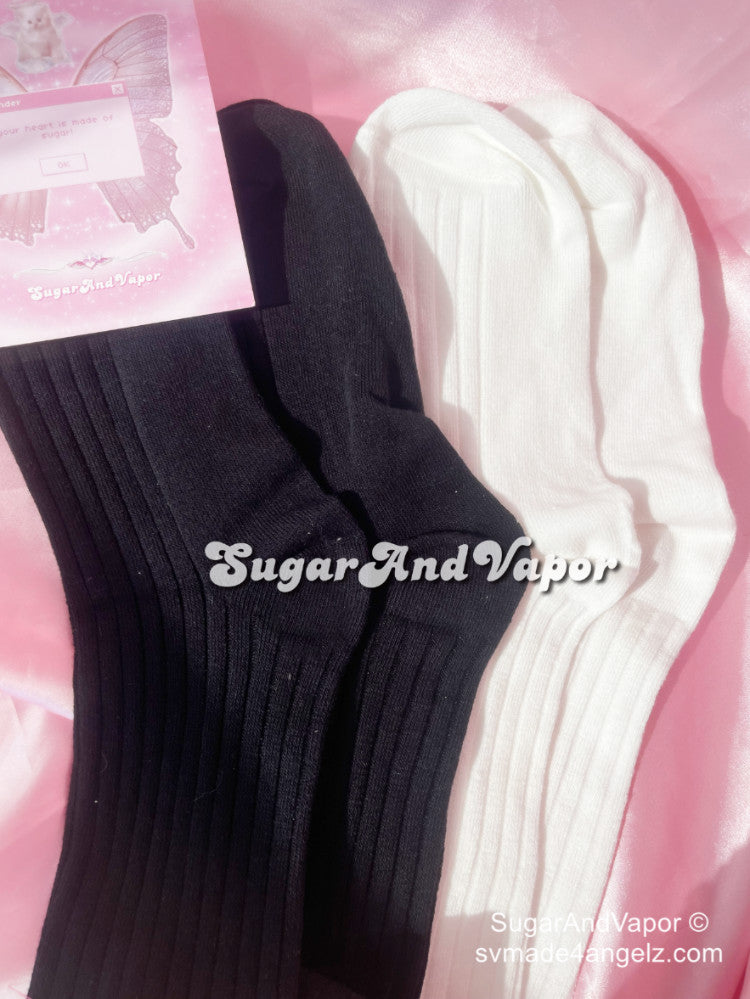 Harper Lace Knitted Tigh High Stockings-SOCKS & TIGHTS-SugarAndVapor