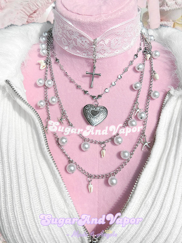 Helena Romance Layered Necklace Collection-NECKLACES-SugarAndVapor