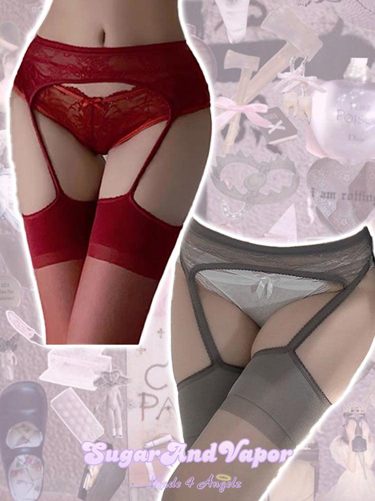 Kasia Sexy Garter Sheer Stocking Tights-SOCKS & TIGHTS-SugarAndVapor