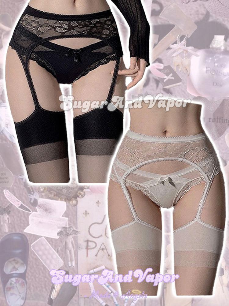 Kasia Sexy Garter Sheer Stocking Tights-SOCKS & TIGHTS-SugarAndVapor