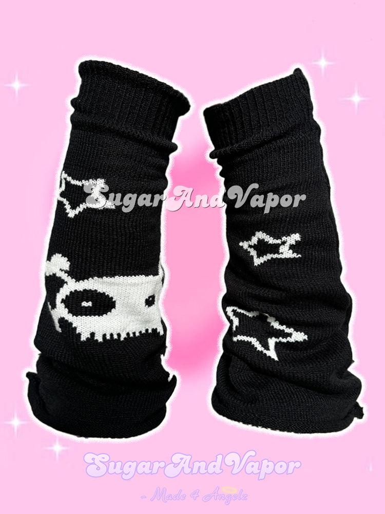 Kawaii Soft Grunge Knit Leg Warmers-Leg Warmer-SugarAndVapor