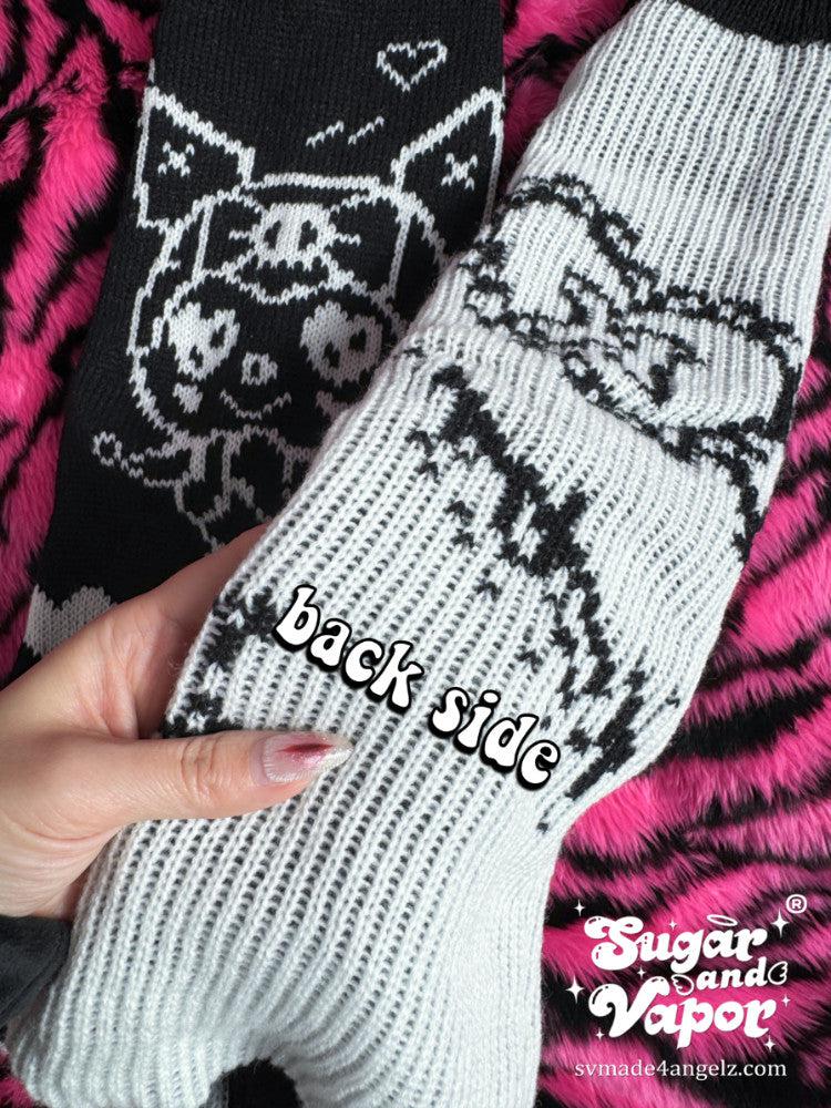 Kawaii Soft Grunge Knit Leg Warmers-Leg Warmer-SugarAndVapor