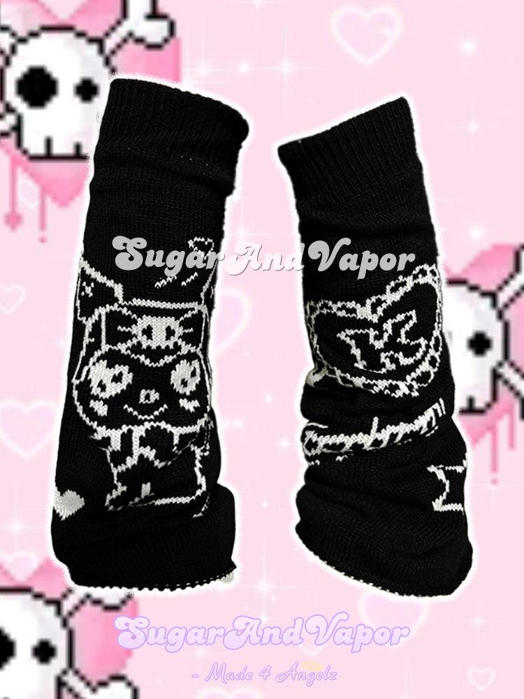 Kawaii Soft Grunge Knit Leg Warmers-Leg Warmer-SugarAndVapor