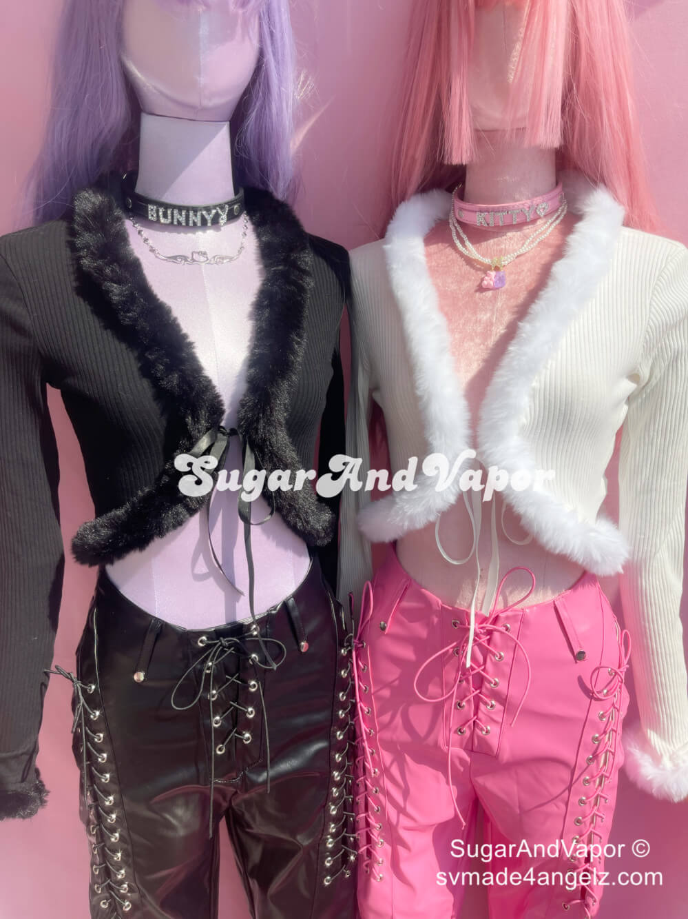 Kiki Spoiled Girl Furry Crop Cardigan-TOPS-SugarAndVapor