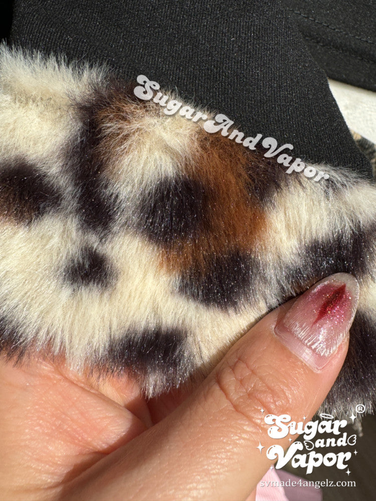 Lana Leopard Furry Patch Slim Top-TOPS-SugarAndVapor