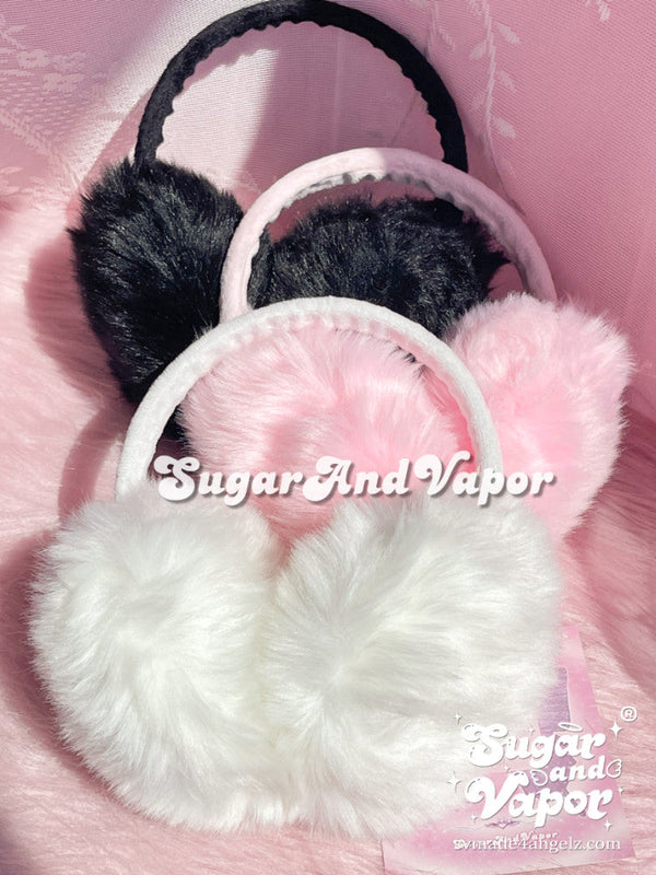 Leia Cute Furry Warm Earmuffs-Hats-SugarAndVapor