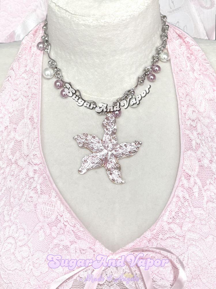 Lily of the Sea Pearl Star Necklace