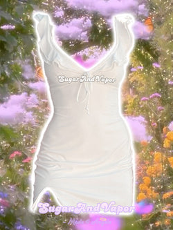 Liv Fairy White Mini Dress-DRESSES-SugarAndVapor