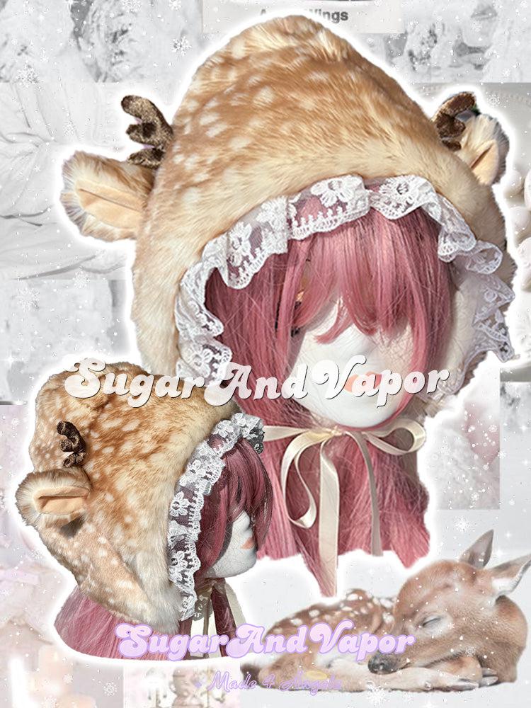 Lucina Fawn Woodland Furry Leg Warmers-Leg Warmer-SugarAndVapor