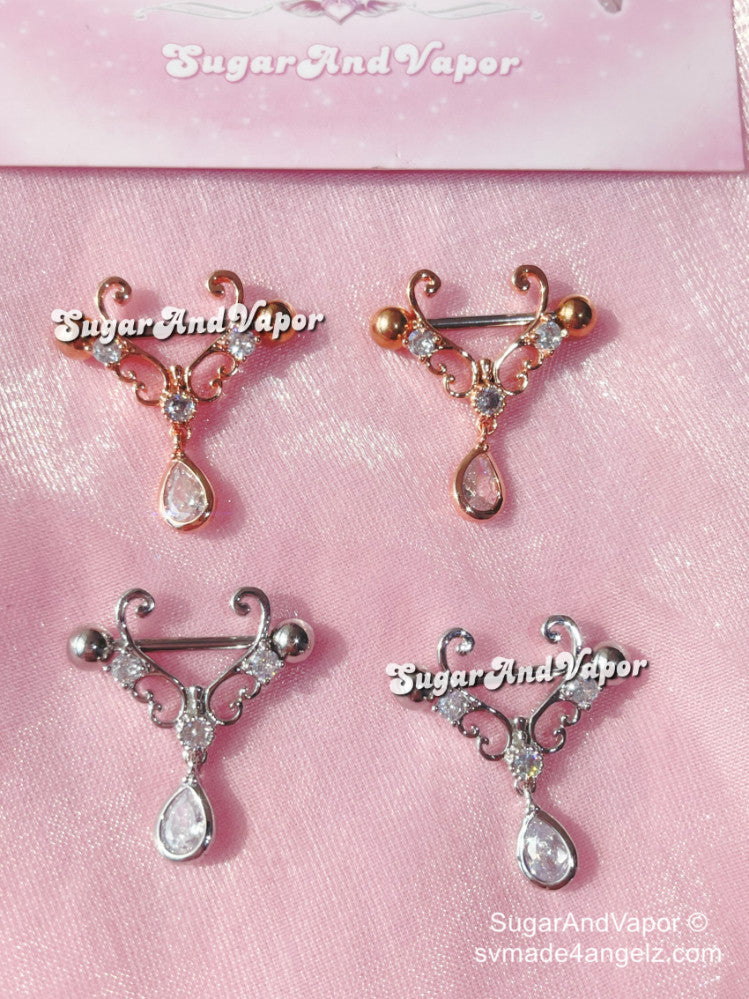 Maia Butterfly Nipple Rings Set-Nipple Rings-SugarAndVapor