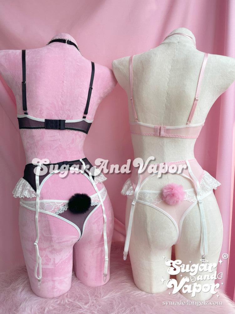 Saskia Cute Maid Lace Lingerie Set-Lingeries-SugarAndVapor