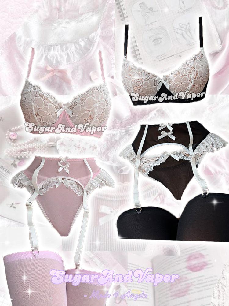 Saskia Cute Maid Lace Lingerie Set-Lingeries-SugarAndVapor