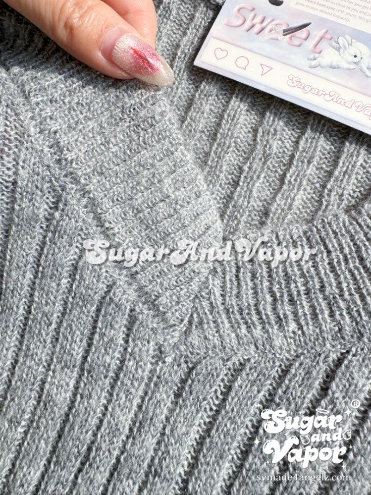 Savanna Classic Grey V-neck Sweater-TOPS-SugarAndVapor