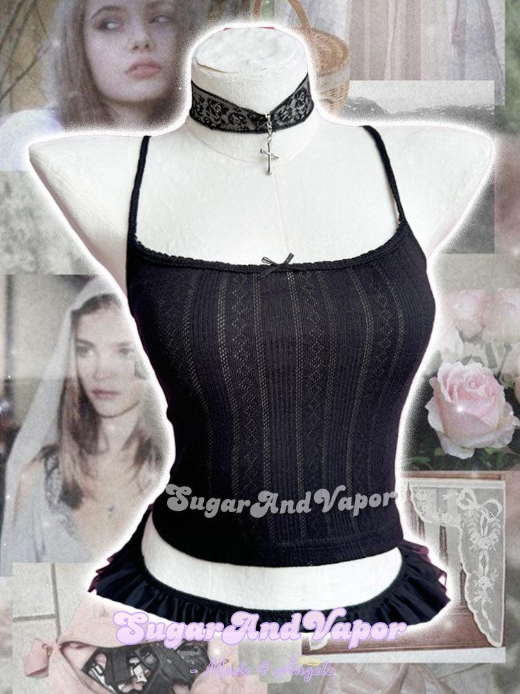 Seraphine Dahlia Lace Knit Cami Top-TOPS-SugarAndVapor