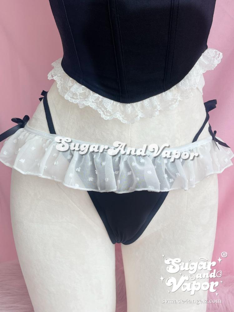 Sienna Lolita Lace-up Thong Panty-Lingeries-SugarAndVapor