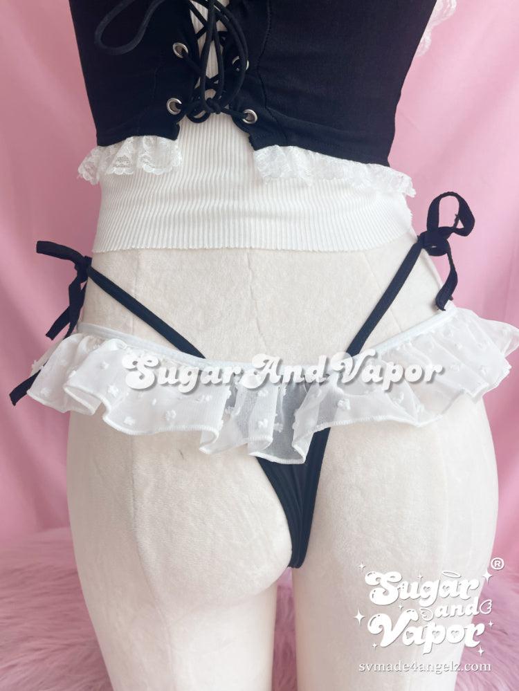 Sienna Lolita Lace-up Thong Panty-Lingeries-SugarAndVapor