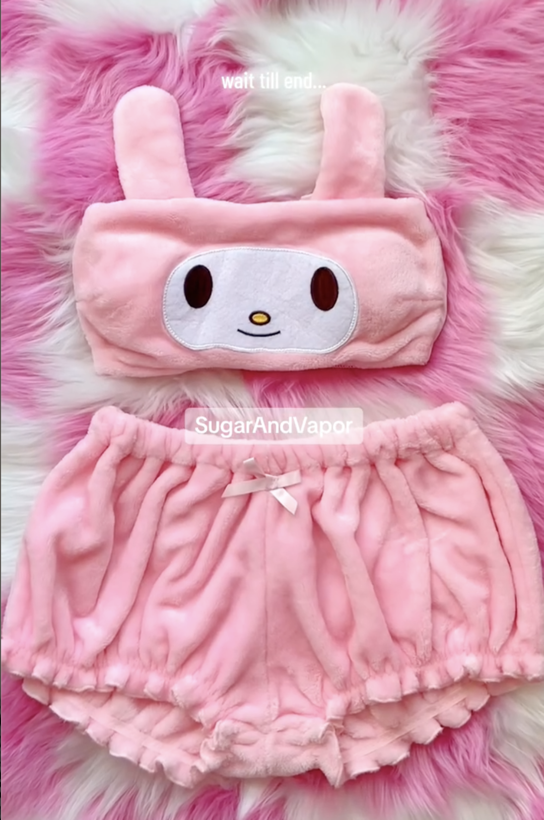 Sweet Devil Plush Pajama Set-Lingeries-SugarAndVapor