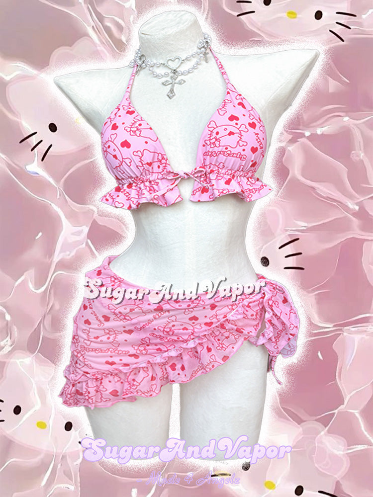 Sweet Kitten Kawaii Bikini Set 2.0-Swimsuits-SugarAndVapor