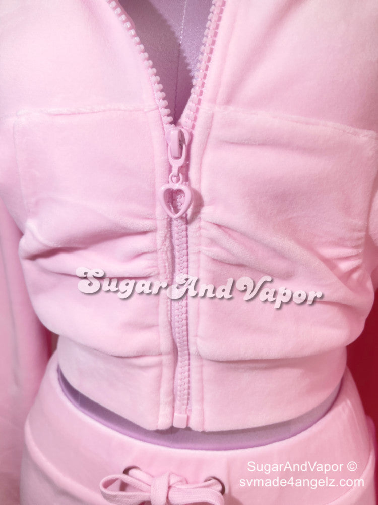 Tiana Set 2.0 Luxe Velour 3 Pieces Tracksuit-TOPS-SugarAndVapor