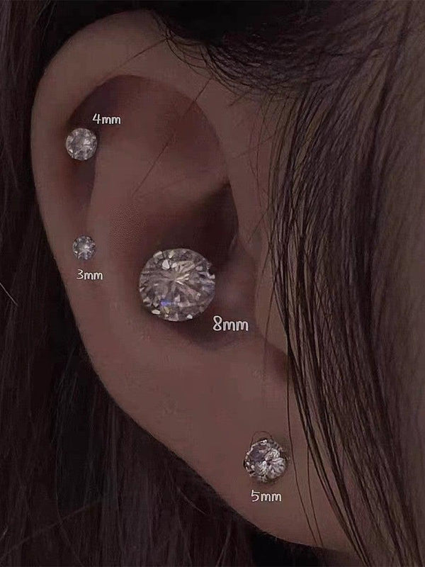 20 Gauge CZ Gems Cartilage Tragus Earring-EARRINGS-SugarAndVapor