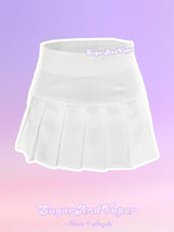 90s Spice Girl White Super Mini Tennis Skirt – SugarAndVapor