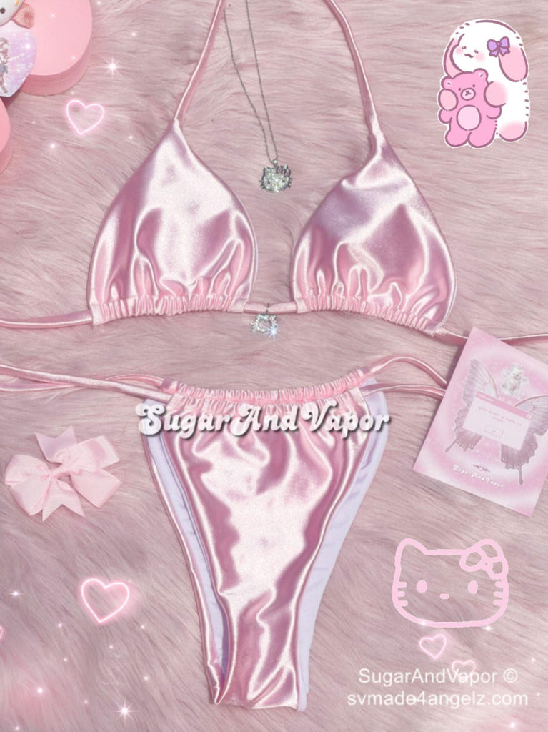 Y2K Bling Kittycore Glitters Bikini Set – SugarAndVapor