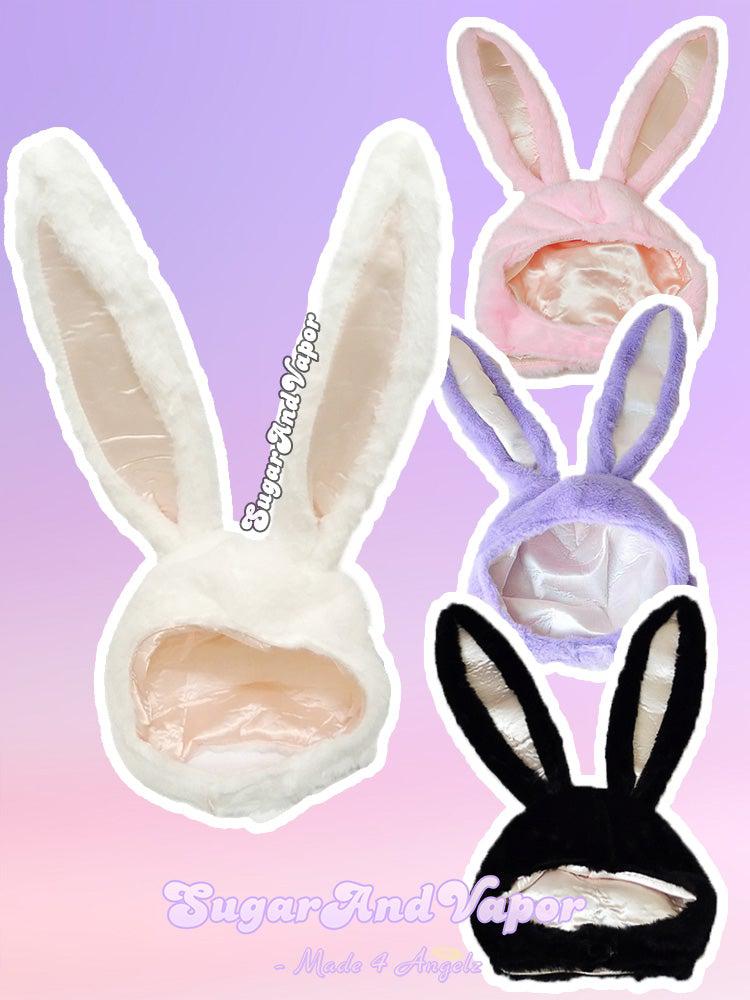 Alt Fuzzy Bunny Ear Hat-Hats-SugarAndVapor