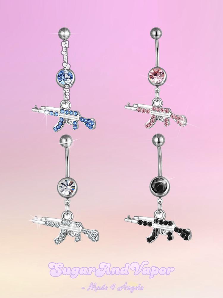 Bling AK47 Belly Ring-Belly Ring-SugarAndVapor