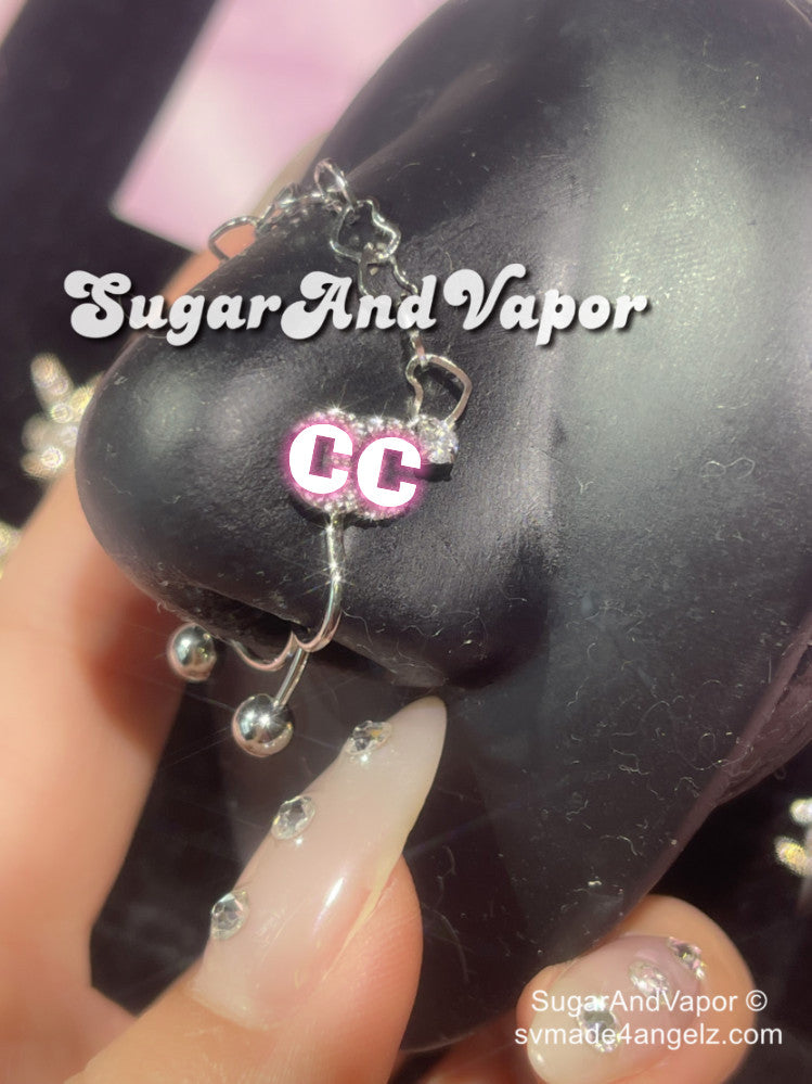 Bling Clip on Fake Nose Ring - Non Piercing-Nose Rings-SugarAndVapor