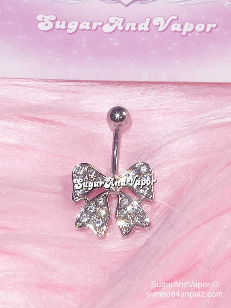 Bling Cute Bownots Belly Ring-Belly Ring-SugarAndVapor