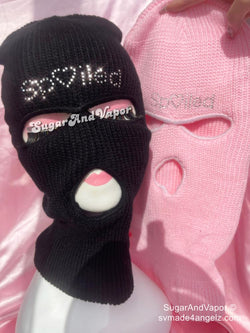 Bling Spoiled Knitted Ski Mask-Masks-SugarAndVapor