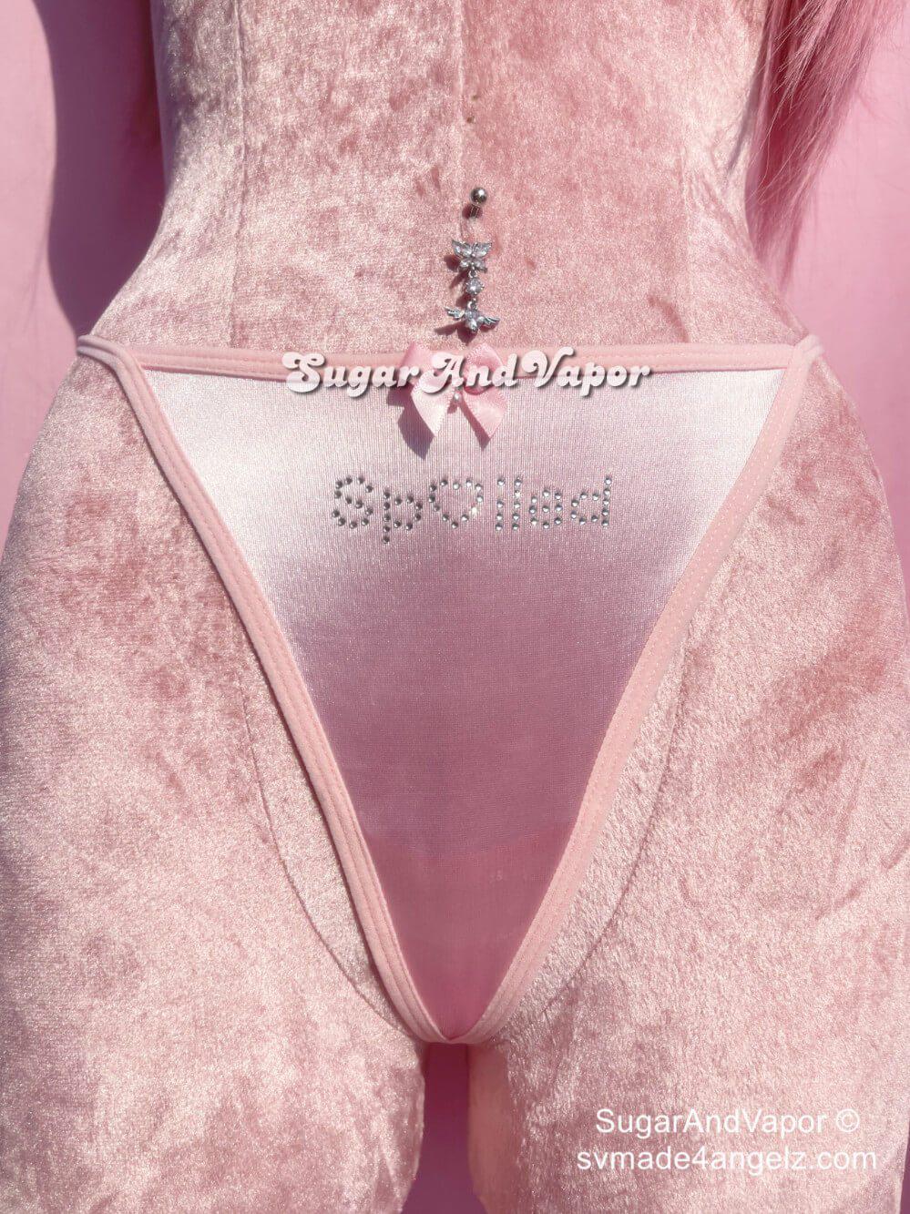 Bling Spolied Cute Thong Panty-Lingeries-SugarAndVapor