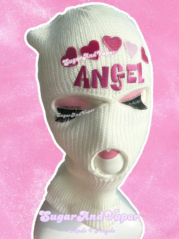 Custom 2000s Heart Knitted Ski Mask-Masks-SugarAndVapor
