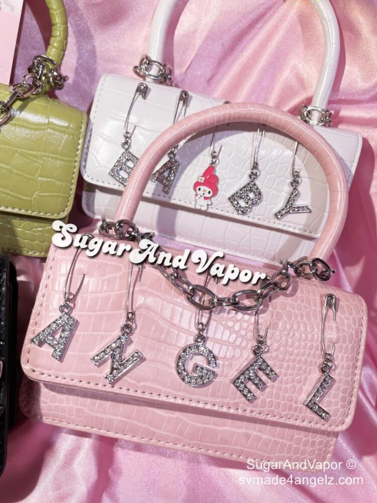 Custom Lethia Bunny/Bling Letters Chain Purse Bag-BAGS-SugarAndVapor