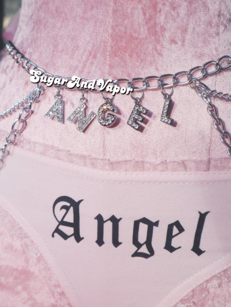 DIVA Custom Bling Words Layers Belly Chain-Belly Chains-SugarAndVapor