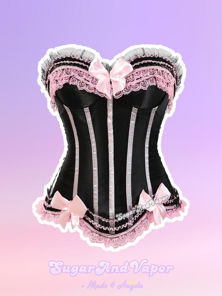 Demora Dark Lolita Corset Top-TOPS-SugarAndVapor