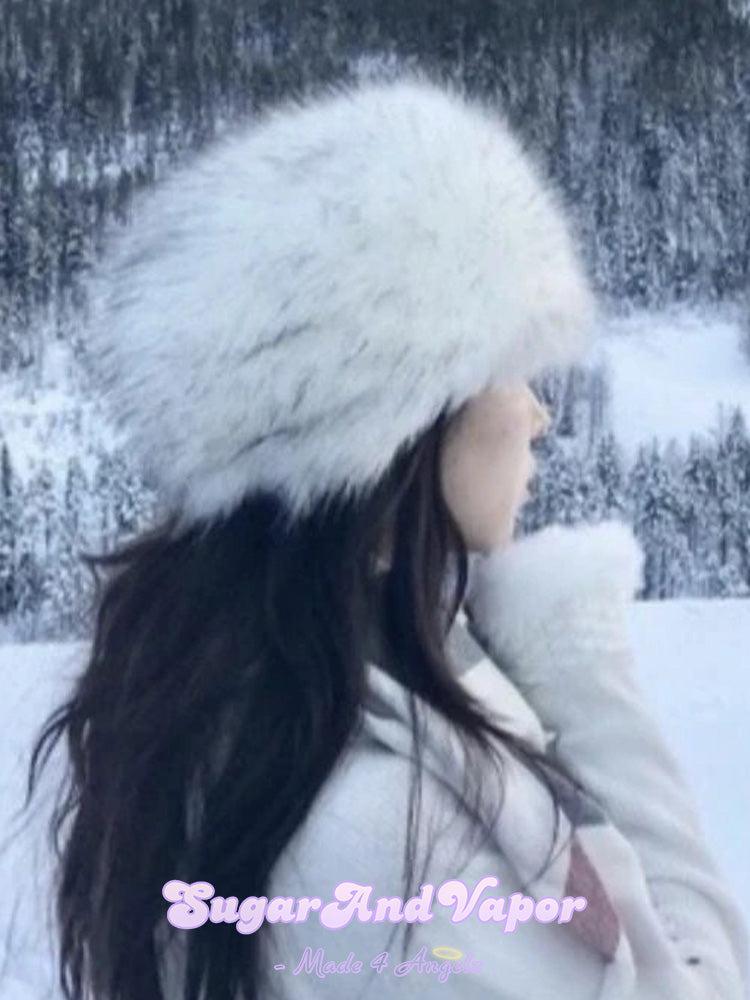 Eira Snow Fairy Luxury Fur Hat-Hats-SugarAndVapor