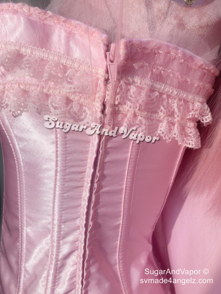 Elissa Pure Color Princess Corset Top-Lingeries-SugarAndVapor