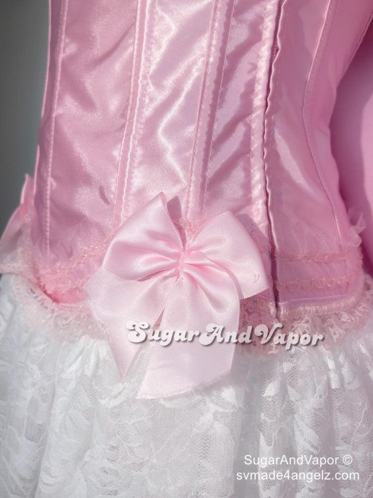 Elissa Pure Color Princess Corset Top-Lingeries-SugarAndVapor