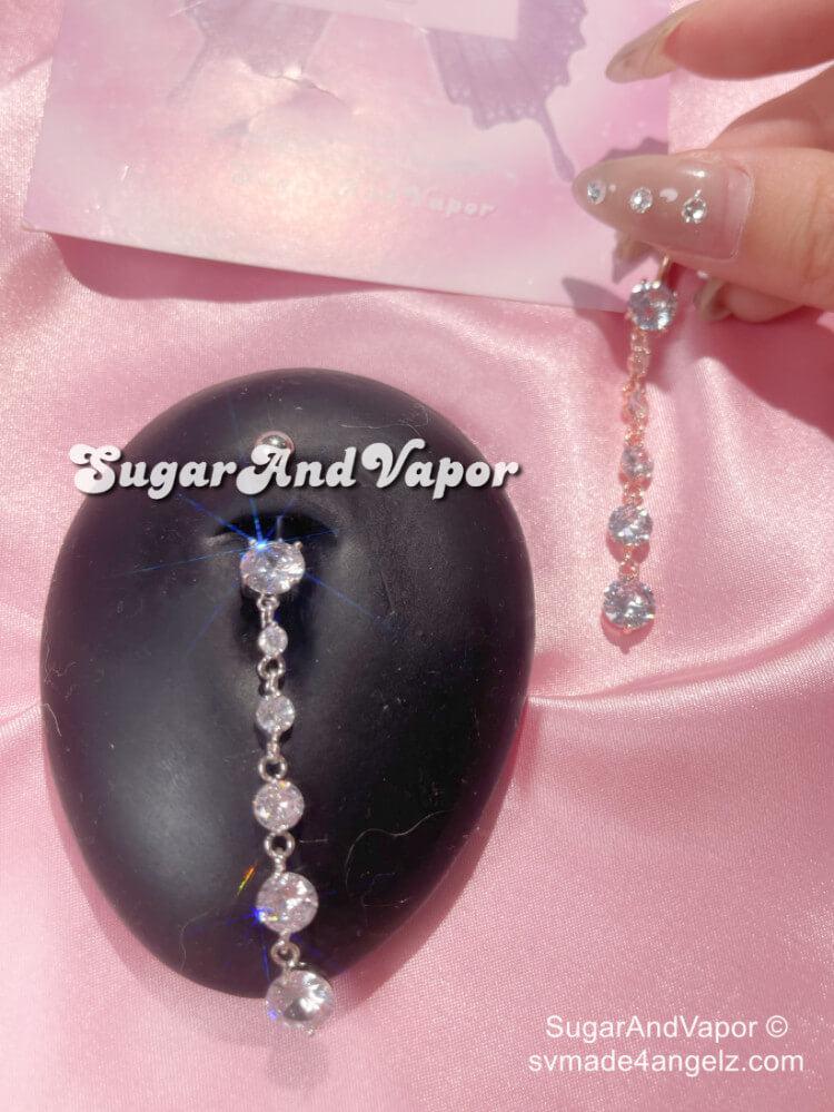 Elsie Bling Stone Overlength Belly Ring-Belly Ring-SugarAndVapor