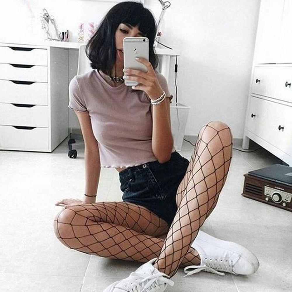 So Grunge Classic Fishnet Tights-SOCKS&TIGHTS-SugarAndVapor