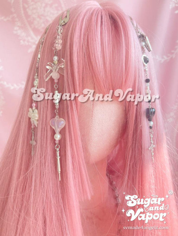 Handmade Aesthetic Beaded Hair Clips-Hair ACC-SugarAndVapor