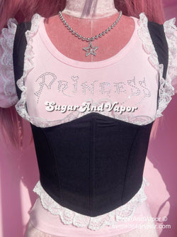 Holly Gilry Lace Corset Top-TOPS-SugarAndVapor