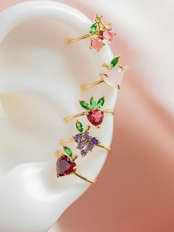 KATY Fruits Vibes Bling Ear Cuff-EARRINGS-SugarAndVapor