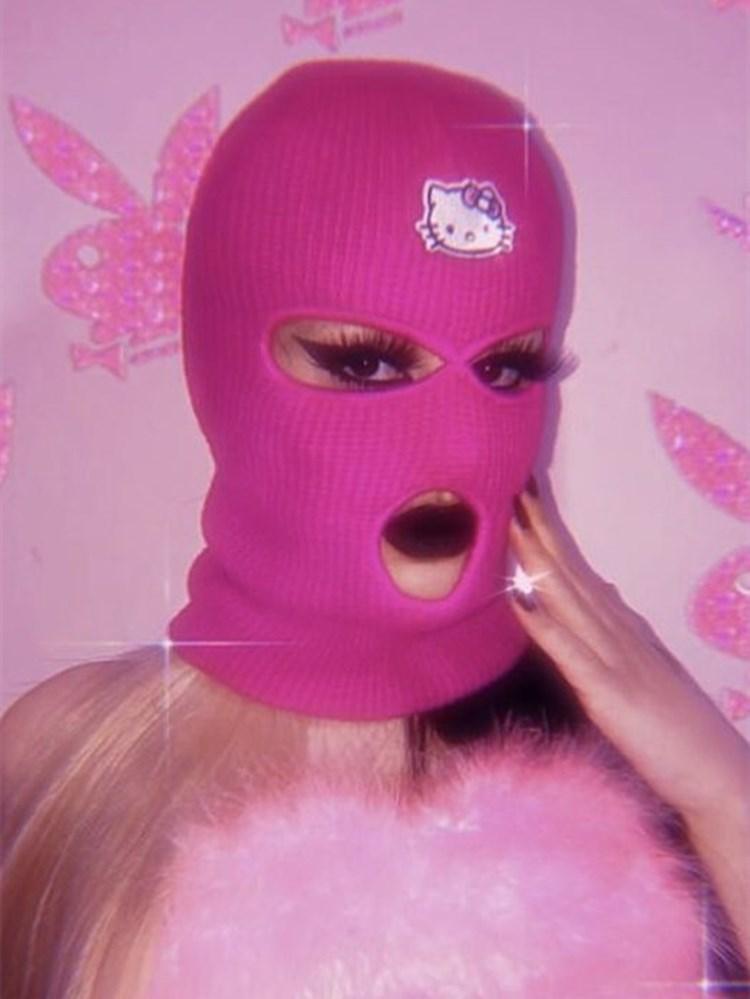 Devil/Kitty Kawaii Grunge Knitted Ski Mask – SugarAndVapor