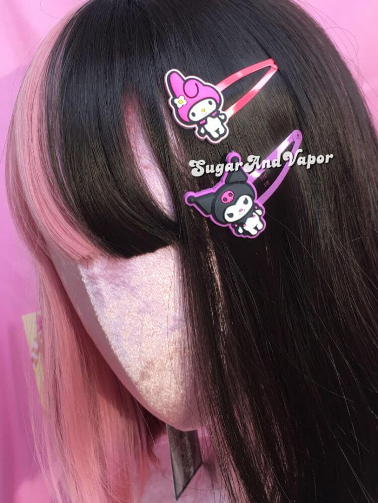 Kuromi Melody Kitty Hair Clips-Hair Accessories-SugarAndVapor