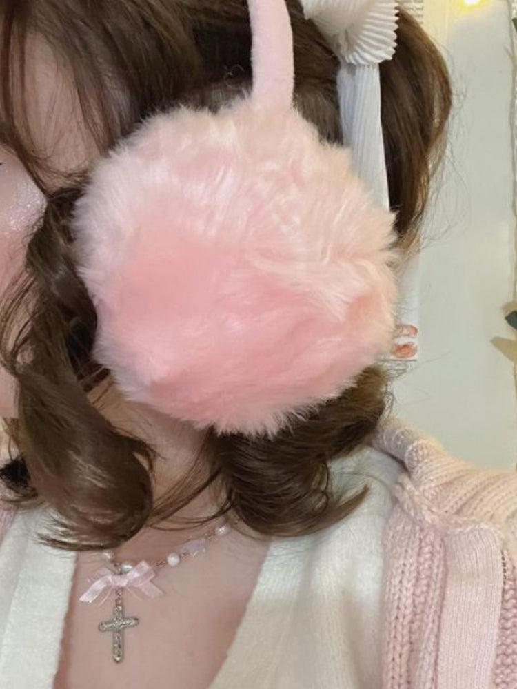 Leia Cute Furry Warm Earmuffs-Hats-SugarAndVapor