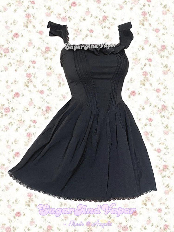 Maeve Dark Coquette Flared Dress-DRESSES-SugarAndVapor